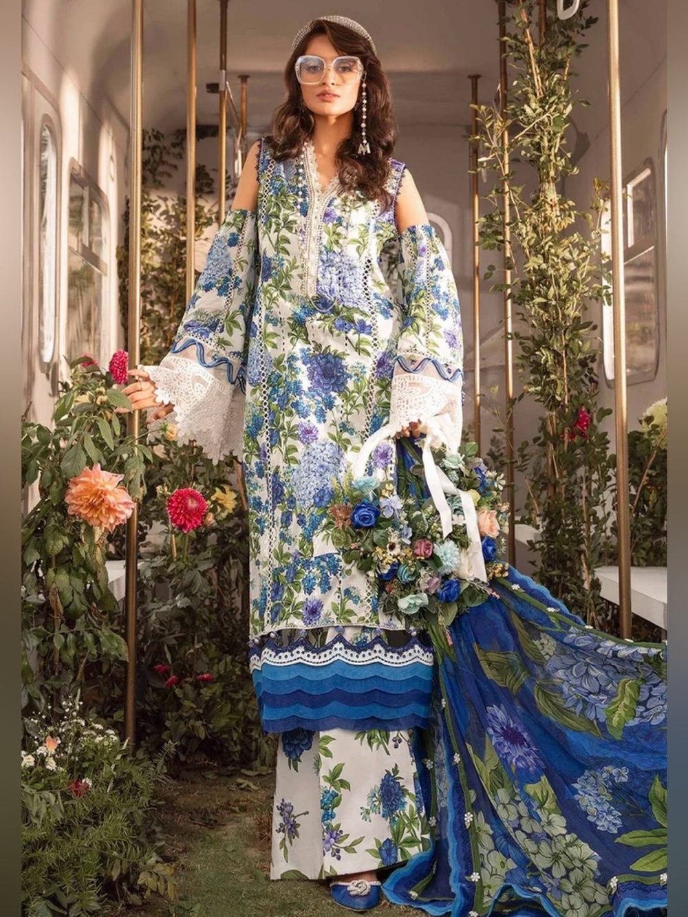 M prints spring summer lawn Indian Pakistani dress Brand Maria b